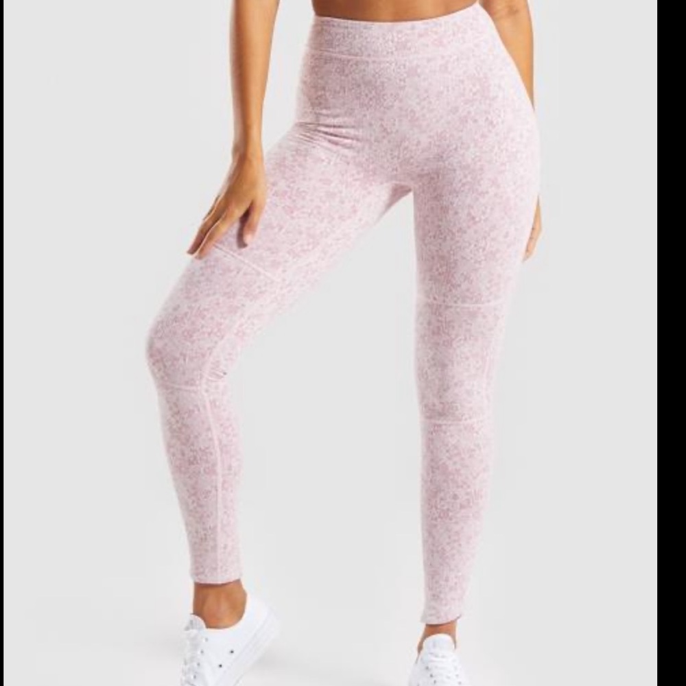 GYMSHARK fleur pink leggings XS